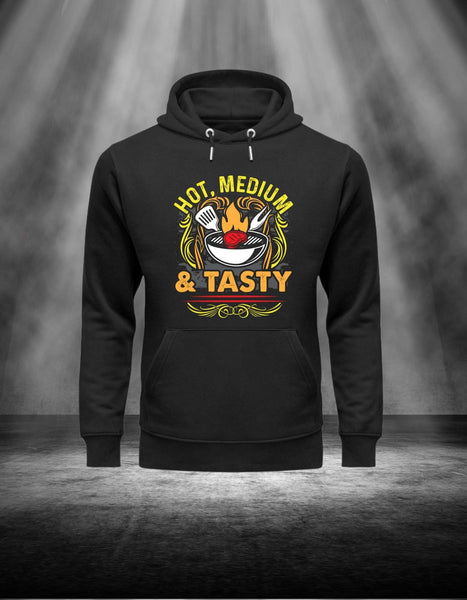 Hot, medium & Tasty- Unisex Organic Hoodie