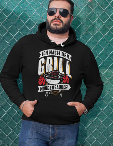 Ich mach den Grill morgen sauber - Unisex Organic Hoodie