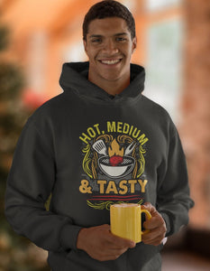 Hot, medium & Tasty- Unisex Organic Hoodie