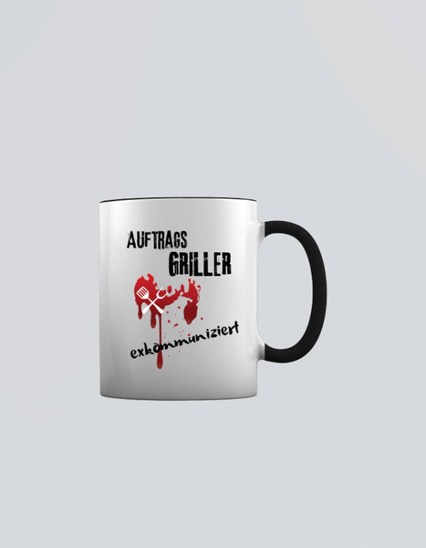 Auftragsgriller exkommuniziert - Porzellan Tasse - GRILLFantastic