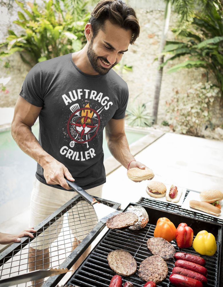 Auftragsgriller (im Visier) - Premium Organic Shirt - GRILLFantastic