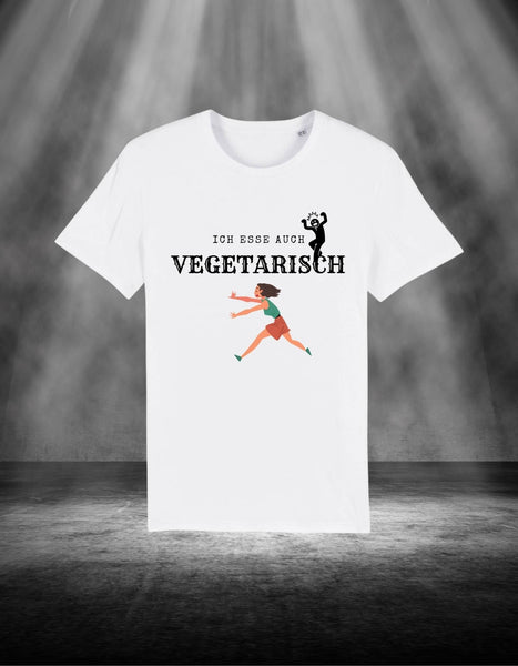 Ich esse auch vegetarisch - Premium Organic Shirt - GRILLFantastic