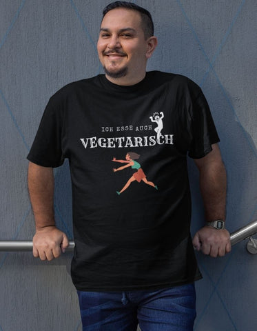 Ich esse auch vegetarisch - Premium Organic Shirt - GRILLFantastic