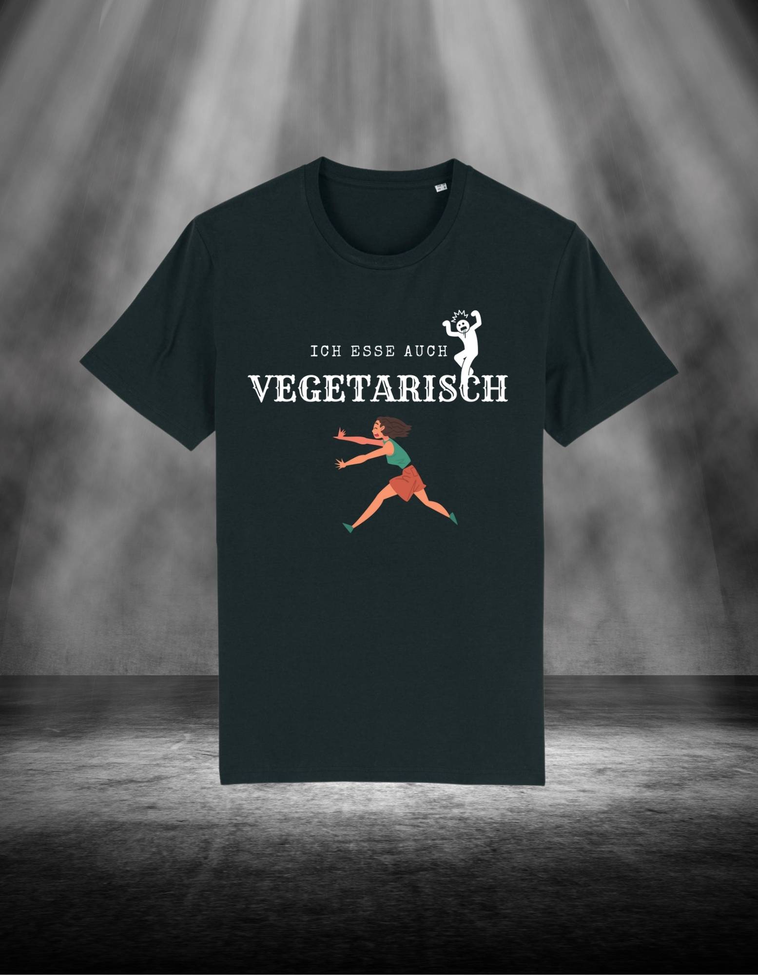 Ich esse auch vegetarisch - Premium Organic Shirt - GRILLFantastic