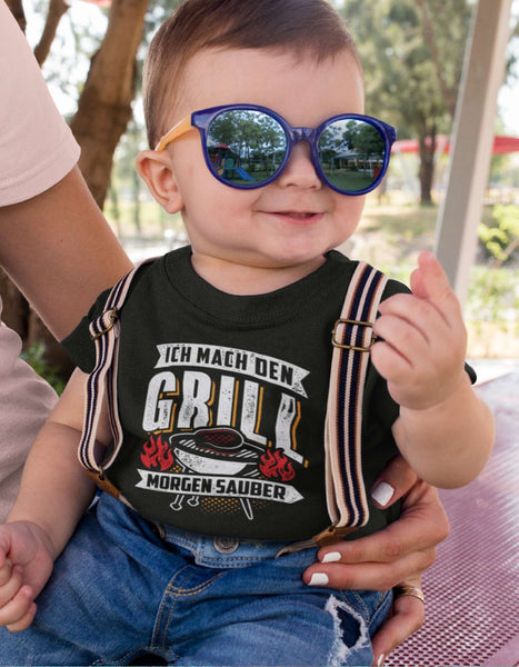 Ich mach den Grill morgen sauber - Baby Organic T-Shirt - GRILLFantastic